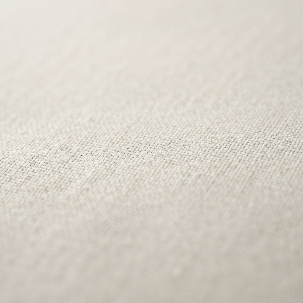 Macro close-up of premium white linen fabric texture